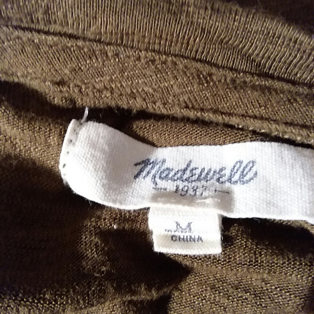 SALE! Madewell Long Sleeve V Neck Tee - Picture 4 of 4